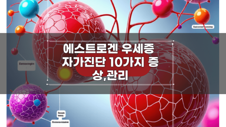 에스트로겐 우세증  자가진단 10가지 증상,관리-001