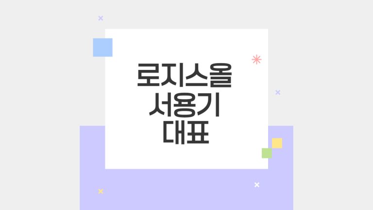 로지스올 서용기 대표