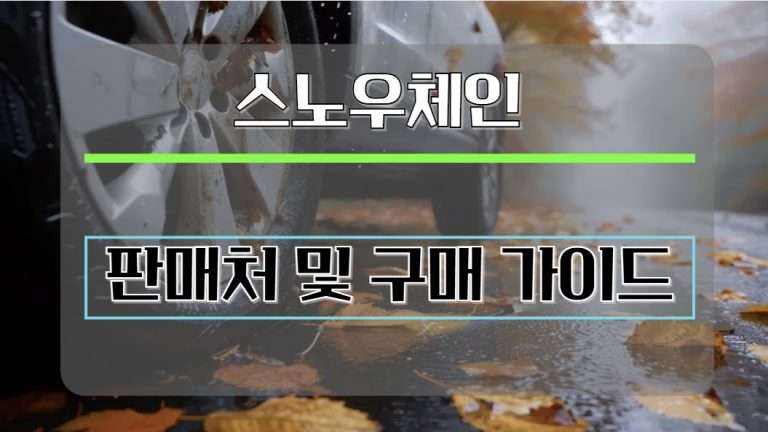 스노우체인 판매처